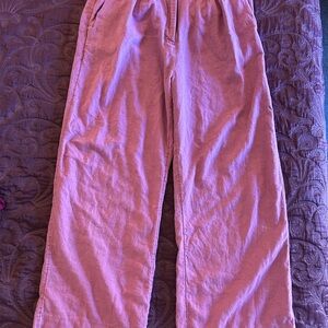 Abercrombie & Fitch Pink Linen Pants